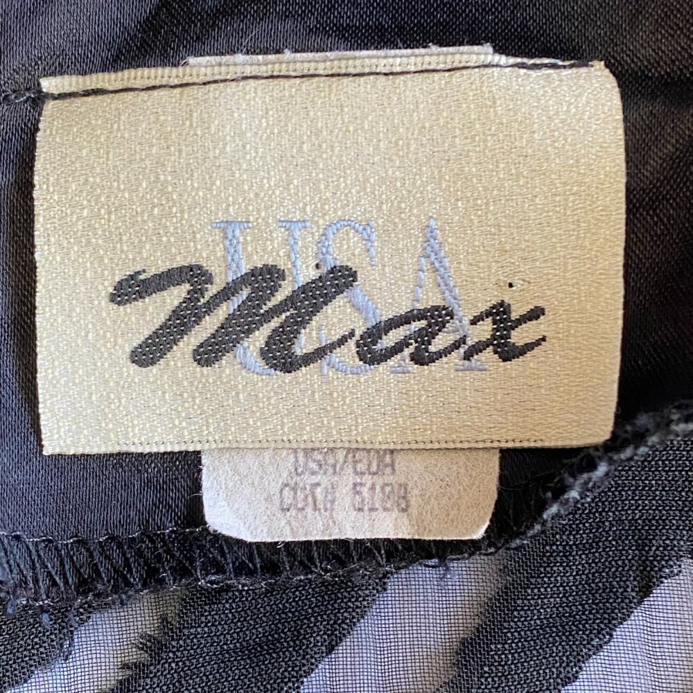 VIA MAX Velvet Burnout Jacket w/ Satin Trim – 1990s – Fits Like L - Picture 12 of 14